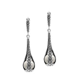 AE-1178-PE.W Sterling Silver Earring With Pearl Jewelry Bali Designs Inc